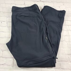 Columbia Omni Shield Zip Off Convertable Hiking Shorts Pants Black Wmn's 20WL